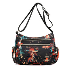 Floral Rural Style Oxford Ladies Hand Bag Crossbody Shoulder Messenger Bag