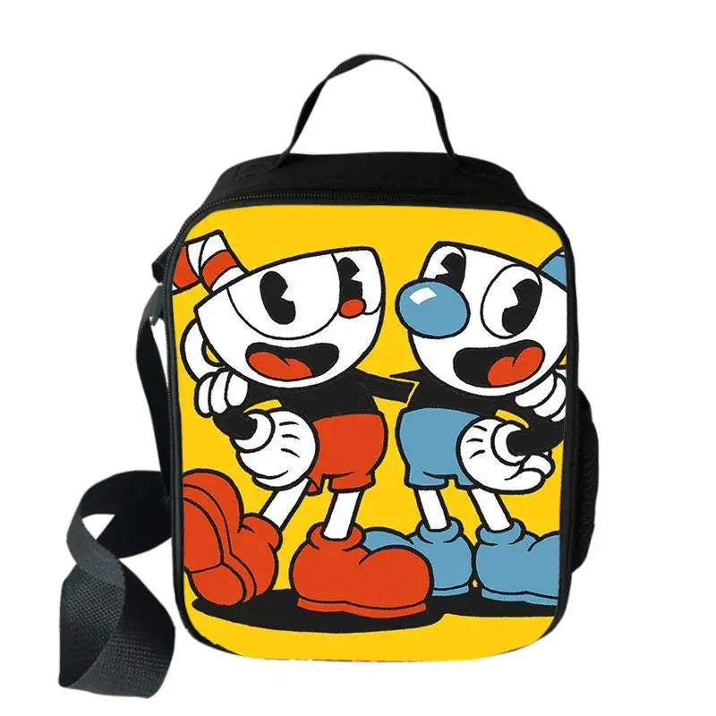 Cuphead Mugman Cooler Lunch Bag for Kids