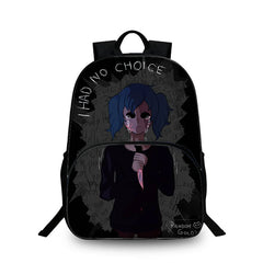 Sally Face Backpack Student Book School Bag Daily Mochila Boys Girls Gift