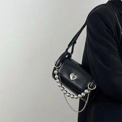 High-end Love Chain Cylinder Shoulder Bag for Women