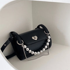 High-end Love Chain Cylinder Shoulder Bag for Women
