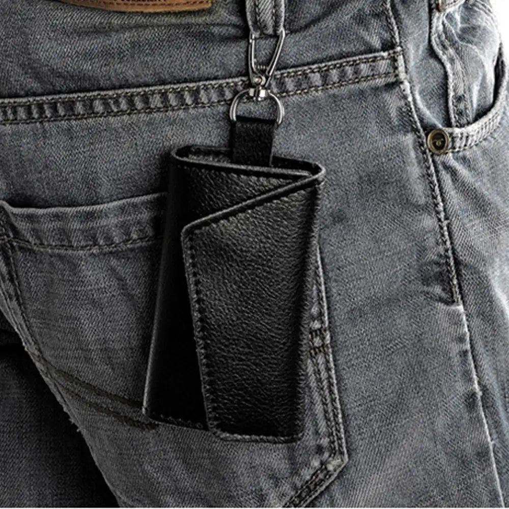 Leather Key Wallet Men & Women Car Key Bag Key Case Housekeeper Key Holders