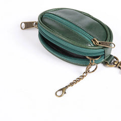 Men Leather Key Wallets Zipper Car Key Wallet Multifuctional Key Case