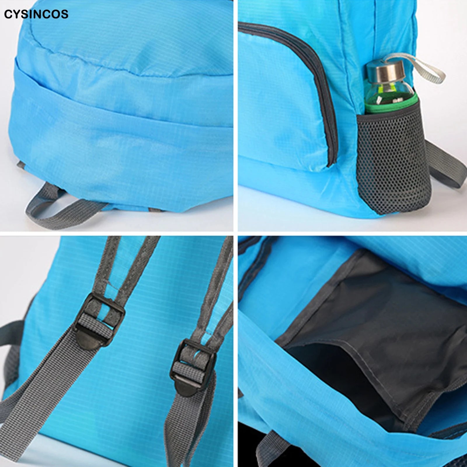 Men's Foldable Mountaineering Backpack for Outdoor Travel Sport Run Daypack