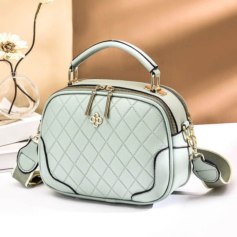 Hot Checker Women's Small Square Bag Handheld Crossbody Bag