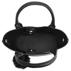 Large Capacity Litchi Pattern Shoulder Bag