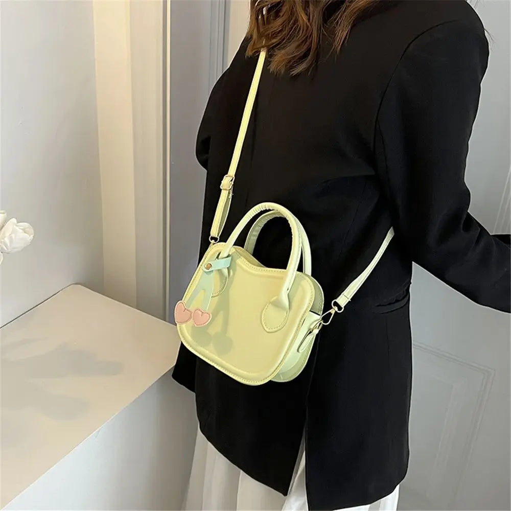 Cherry Handbags Small PU Shoulder Bags Women Crossbody Messenger Bag