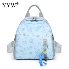 Pink Embroidery Flower Women's Backpack Preppy Style Casual Lovely Backpack