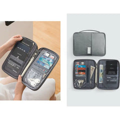 Portable Full Closure Zipper Travel Organiser Passport Holder Wallet