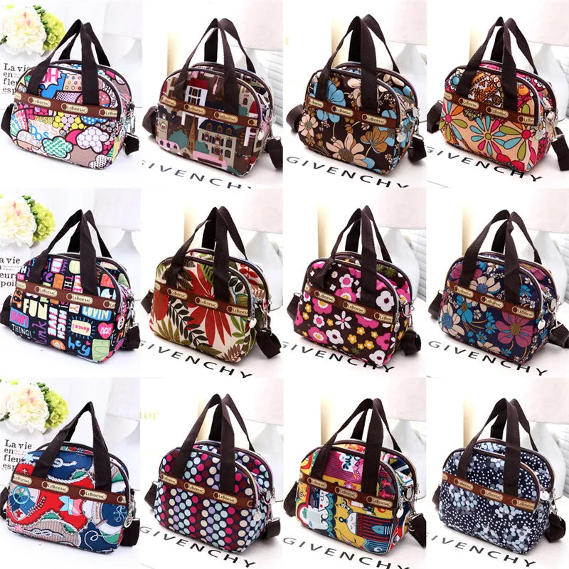 12 Colors Women's Waterproof Canvas Shoulder Bag