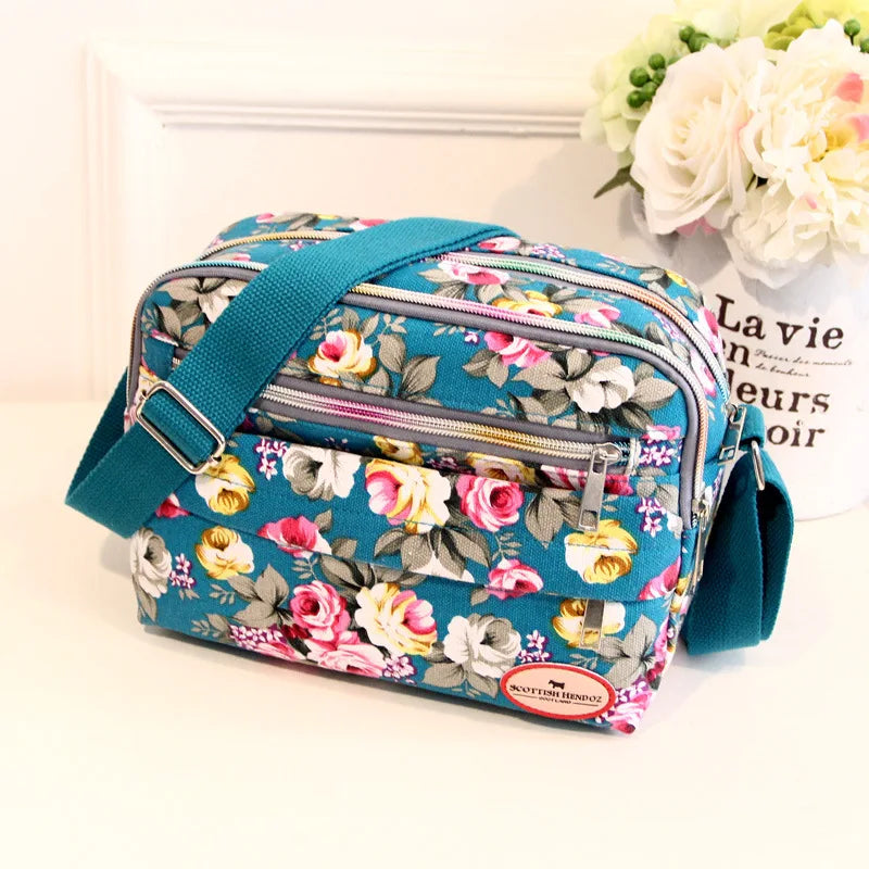 Canvas Shoulder Diagonal Small Square Handbag