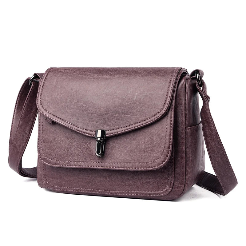 Leather Shoulder Bag Crossbody Tote for Women Handbag