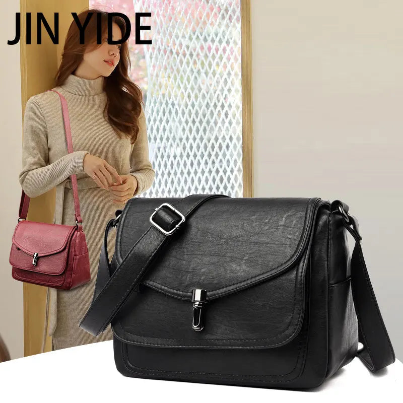 Leather Shoulder Bag Crossbody Tote for Women Handbag