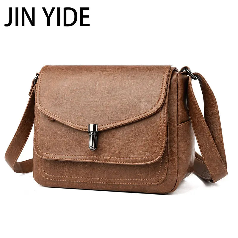 Leather Shoulder Bag Crossbody Tote for Women Handbag