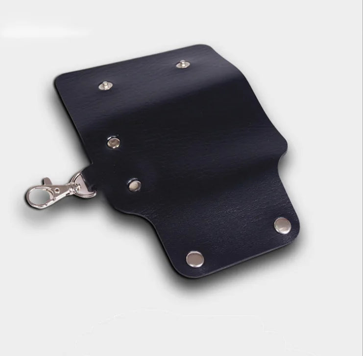 Big Capacity Key Wallets Buckle Style Pu Leather Solid Colors Keys Holders