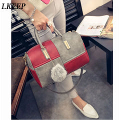 Boston Patchwork PU Leather Women Bag Handbag 969215