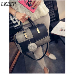 Boston Patchwork PU Leather Women Bag Handbag 969215