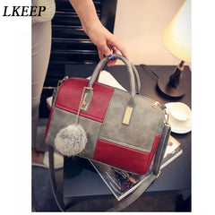 Boston Patchwork PU Leather Women Bag Handbag 969215