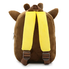 Cartoon Animal Plush Toddler Backpack for Kids Age 1-4 Years