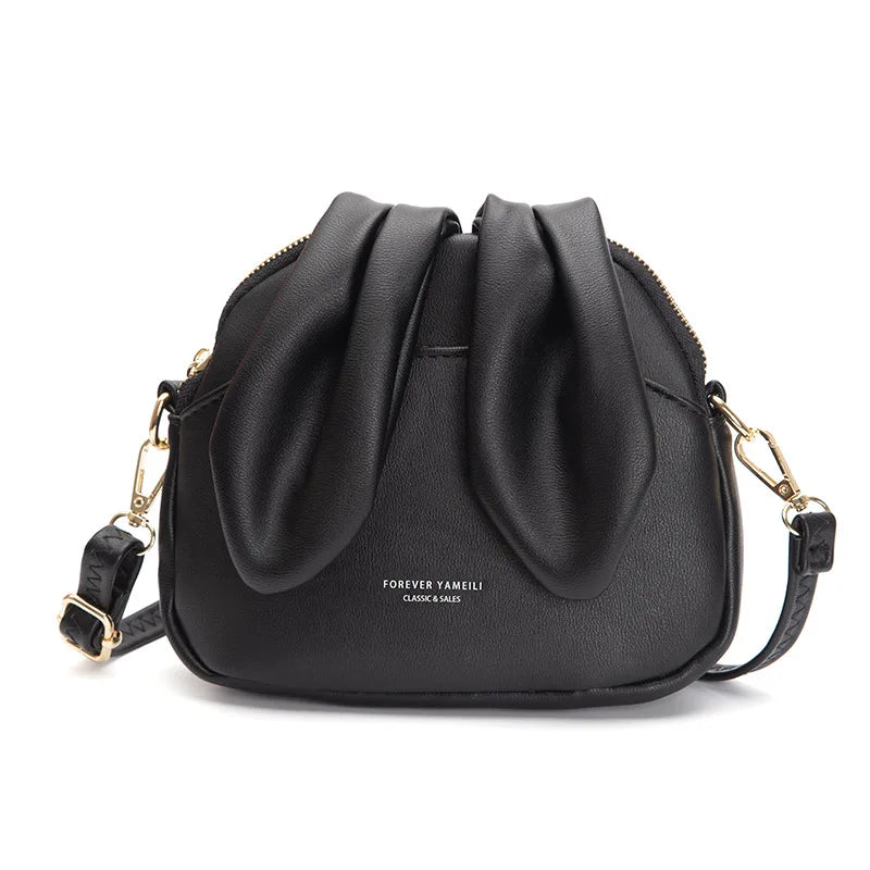 Hot Women Bag Mini Net Red Bucket Bag Ins Fire Bunny Ears