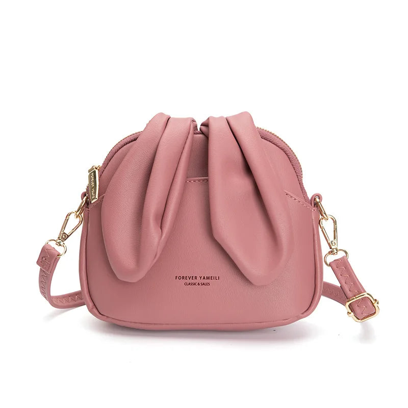 Hot Women Bag Mini Net Red Bucket Bag Ins Fire Bunny Ears