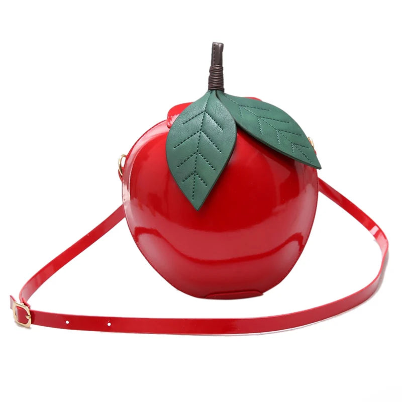 Circular Green Leaves Shoulder Messenger Handbag