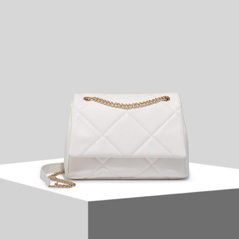 Leather Embroidery Crossbody Bag for Women