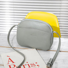 Litchi Pattern Leather Shoulder Bag Crossbody for Women
