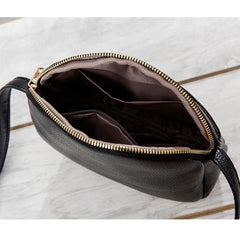 Litchi Pattern Leather Shoulder Bag Crossbody for Women