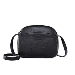 Litchi Pattern Leather Shoulder Bag Crossbody for Women