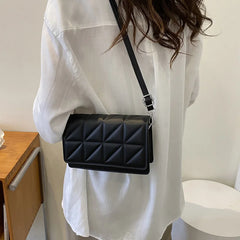 Women Shoulder Bag Solid Pu Leather Handbags And Purses Flap Crossbody Bags