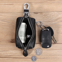 Leather Women's Key Bag Car Key Case Unisex Family Key Case
