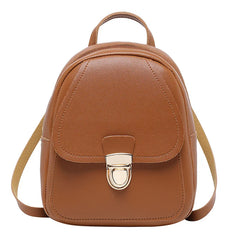 Girls Mini Leather Backpack Women Shoulder Bag School Rucksack