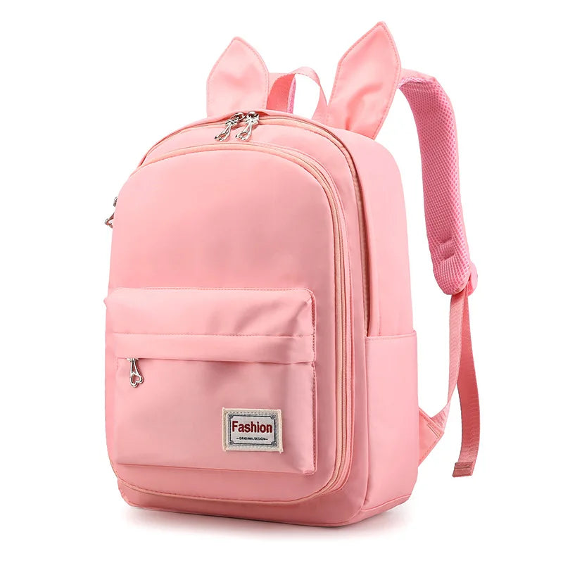 Hot Girls School Bags Bow-knot Backpack Large Capacity Stars Print Mochila Escol