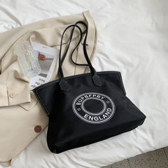 Women's Large Canvas Shoulder Bag High Capacity Wild Ladies Shoulder Bag