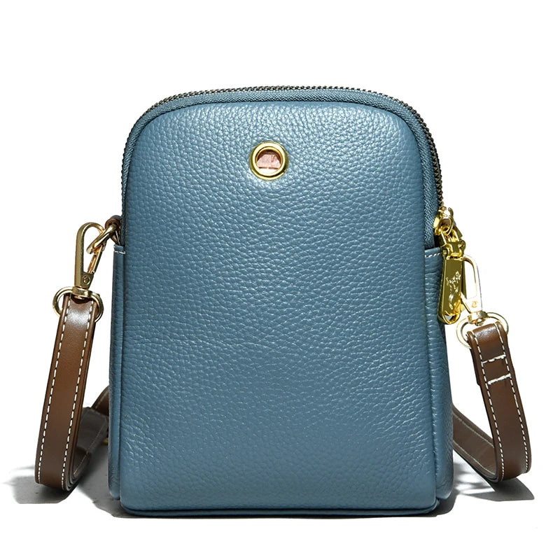 Hot Lady Purse Cowskin Leather Women Handbag Shoulder Bag