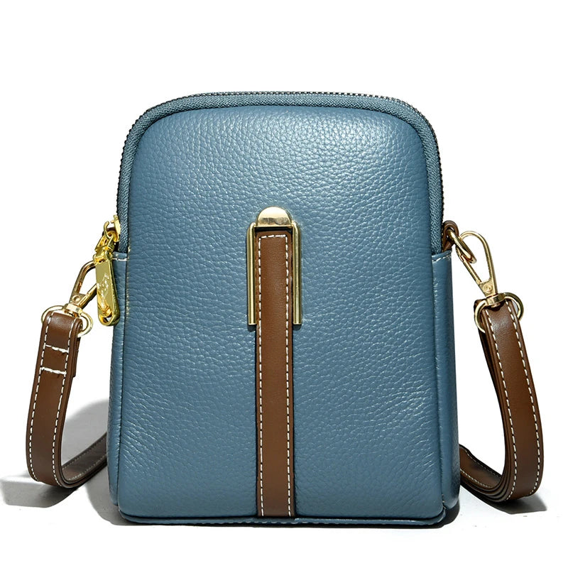 Hot Lady Purse Cowskin Leather Women Handbag Shoulder Bag