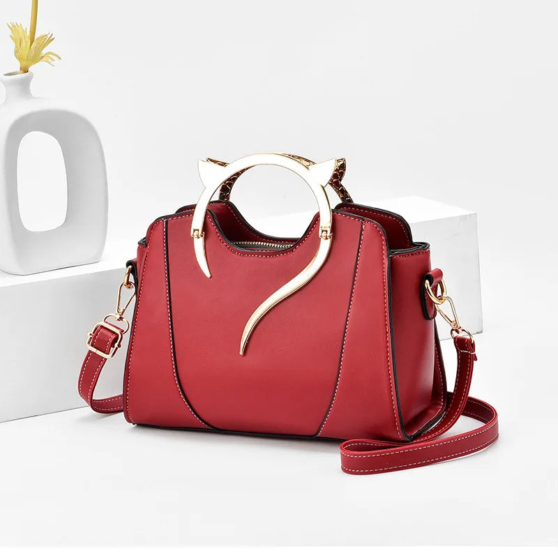 Retro Women's One-shoulder Diagonal Bag High All-match Handbag