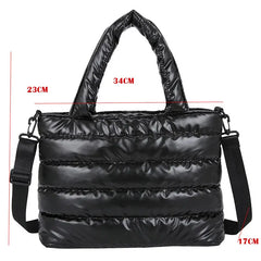 Winter Mobile Space Glove Bag Female Down Jacket Shoulder Handbag