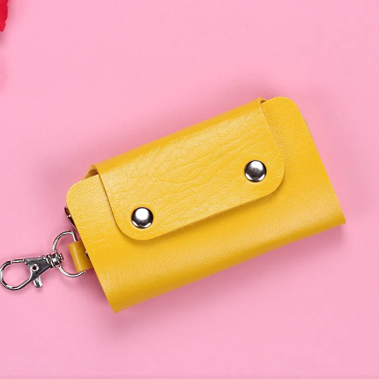 Hot Buckle Keychain Holders Pu Leather Style Key Wallets