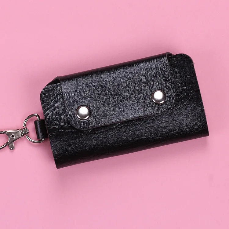 Hot Buckle Keychain Holders Pu Leather Style Key Wallets