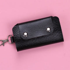 Hot Buckle Keychain Holders Pu Leather Style Key Wallets
