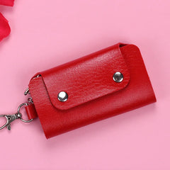 Hot Buckle Keychain Holders Pu Leather Style Key Wallets