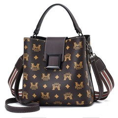 Retro Casual Bucket Bag Women One-shoulder Messenger Bag