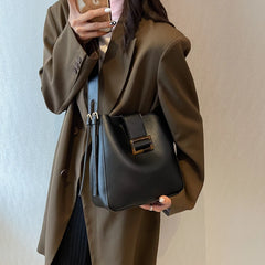 Solid Women Handbag Large Capacity Shoulder Bags PU Leather Wild Bags Sac a Main