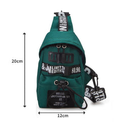 Harajuku Shoulder Messenger Bag Oxford Mobile Phone Chest Bag
