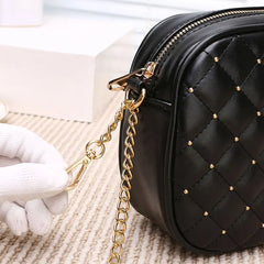 Rivet Chain Strap Crossbody Bags For Women