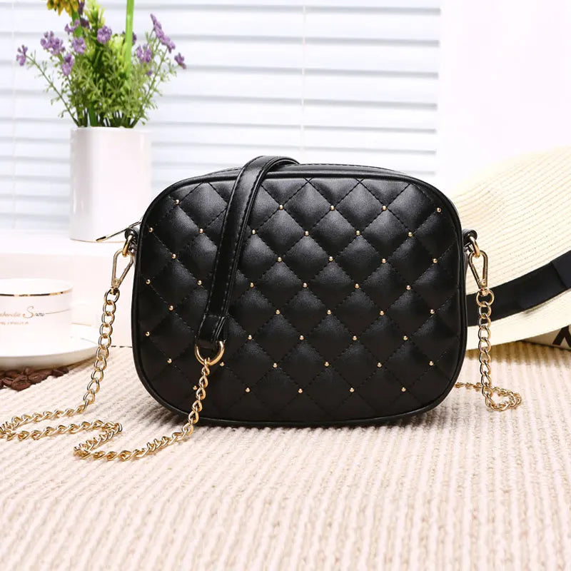 Rivet Chain Strap Crossbody Bags For Women