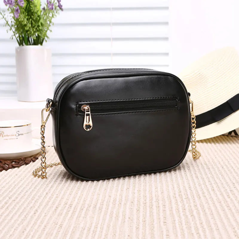 Rivet Chain Strap Crossbody Bags For Women