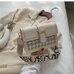 Retro Woolen Square Bag Crossbody Messenger Bag